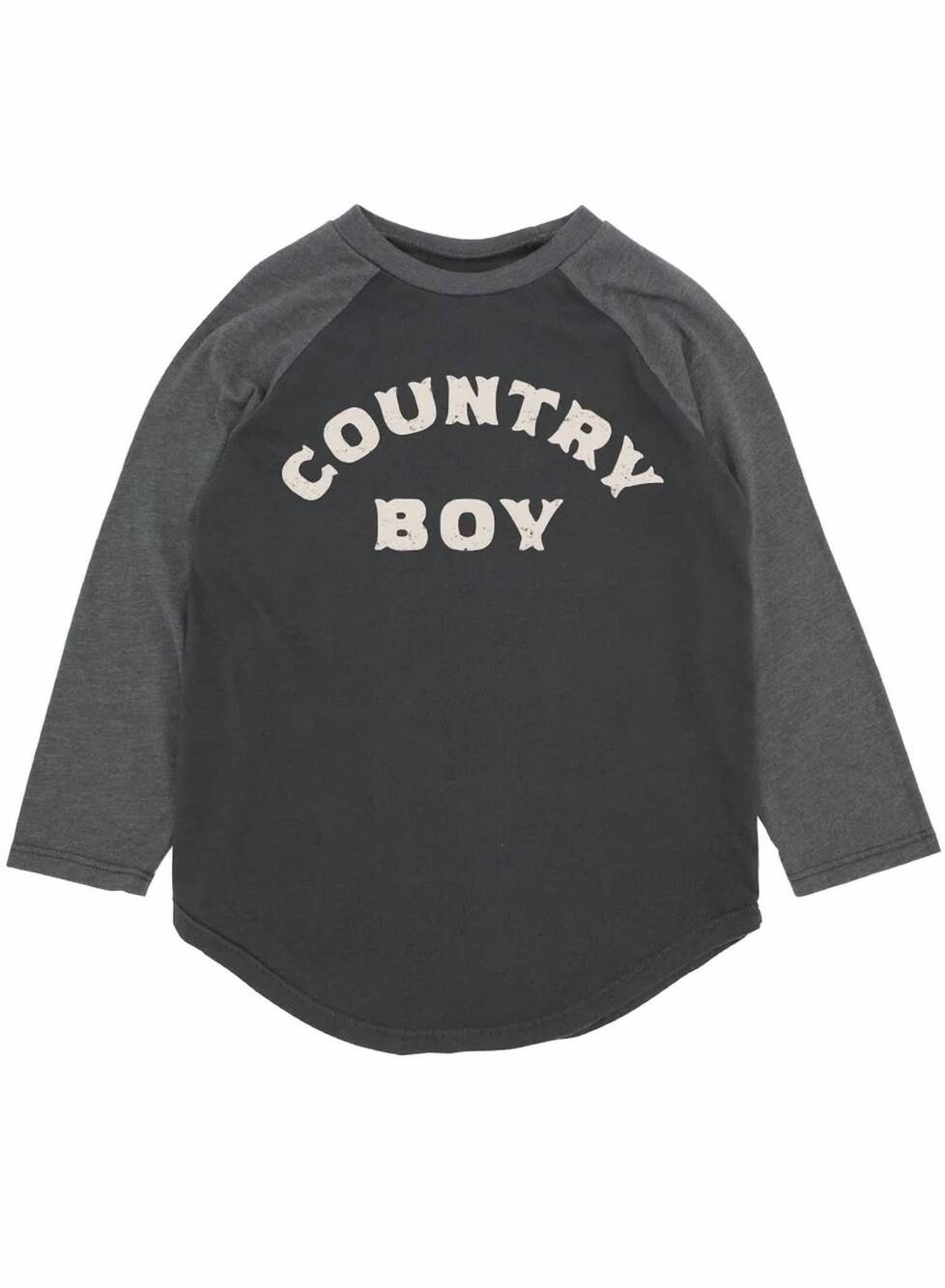 NEW FEATHER 4 ARROW kid's country boy raglan tee in black